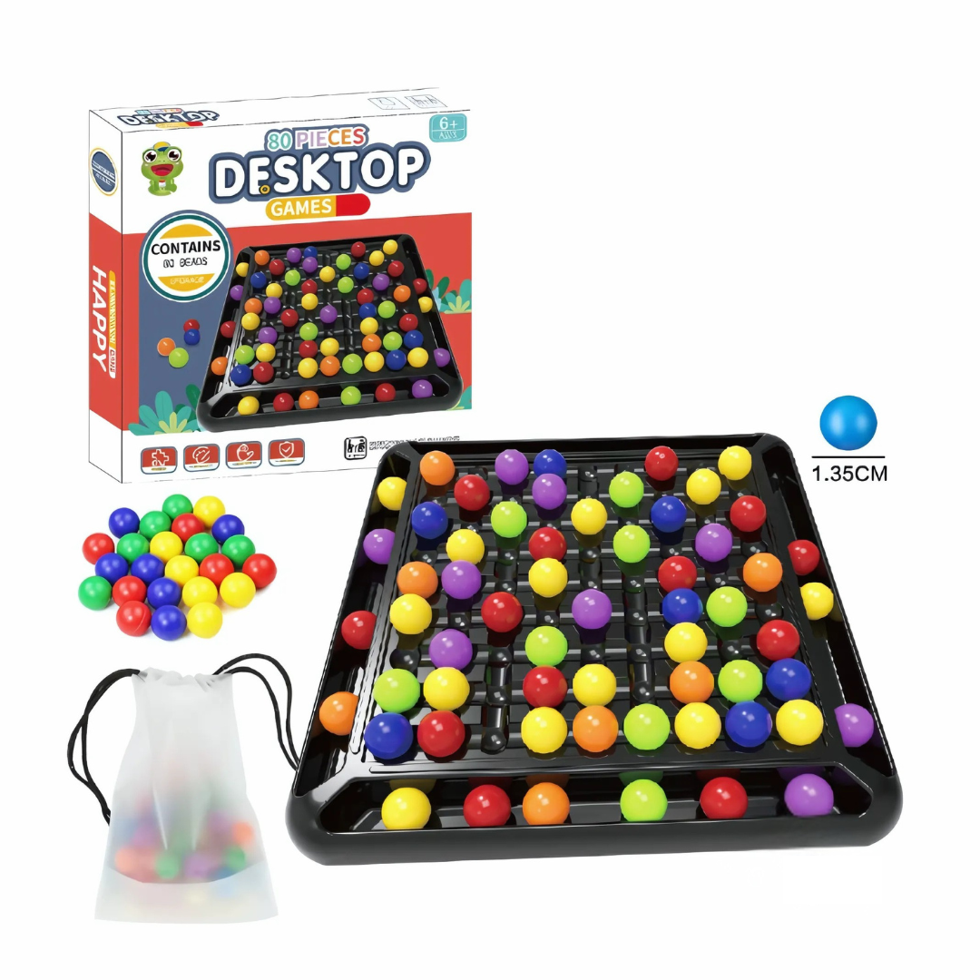 Inteligentní hra na odstraňování duhových korálků | 1-4 hráči | ABS plast s úložným pouzdrem | BeadPop