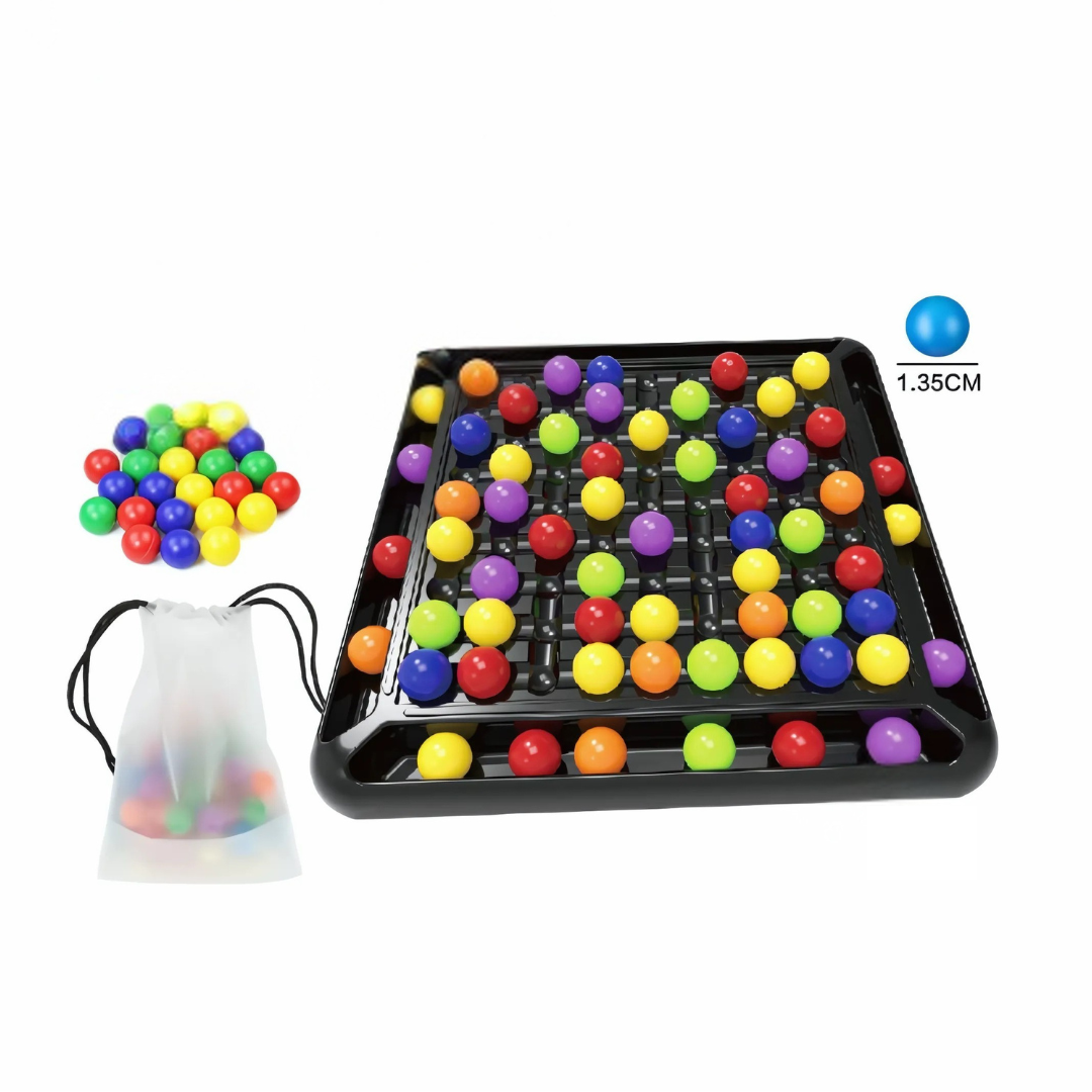 Inteligentní hra na odstraňování duhových korálků | 1-4 hráči | ABS plast s úložným pouzdrem | BeadPop