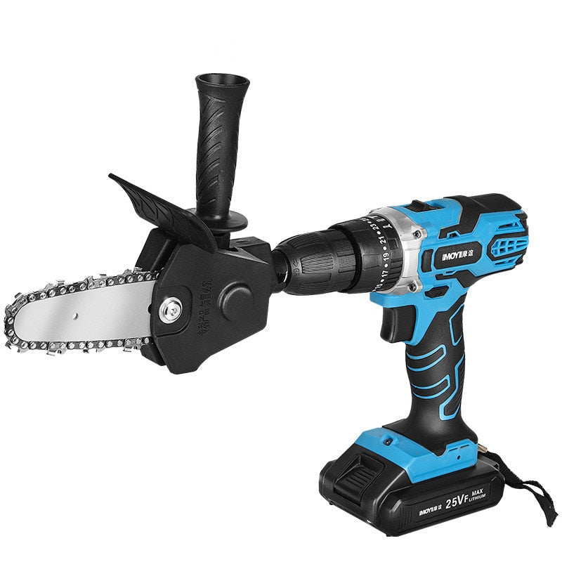 Univerzální vrtací nástavec s řetězem na pilu | Pro vrtačky od 2500 ot./min | Řetěz z wolframové oceli | DrillSaw
