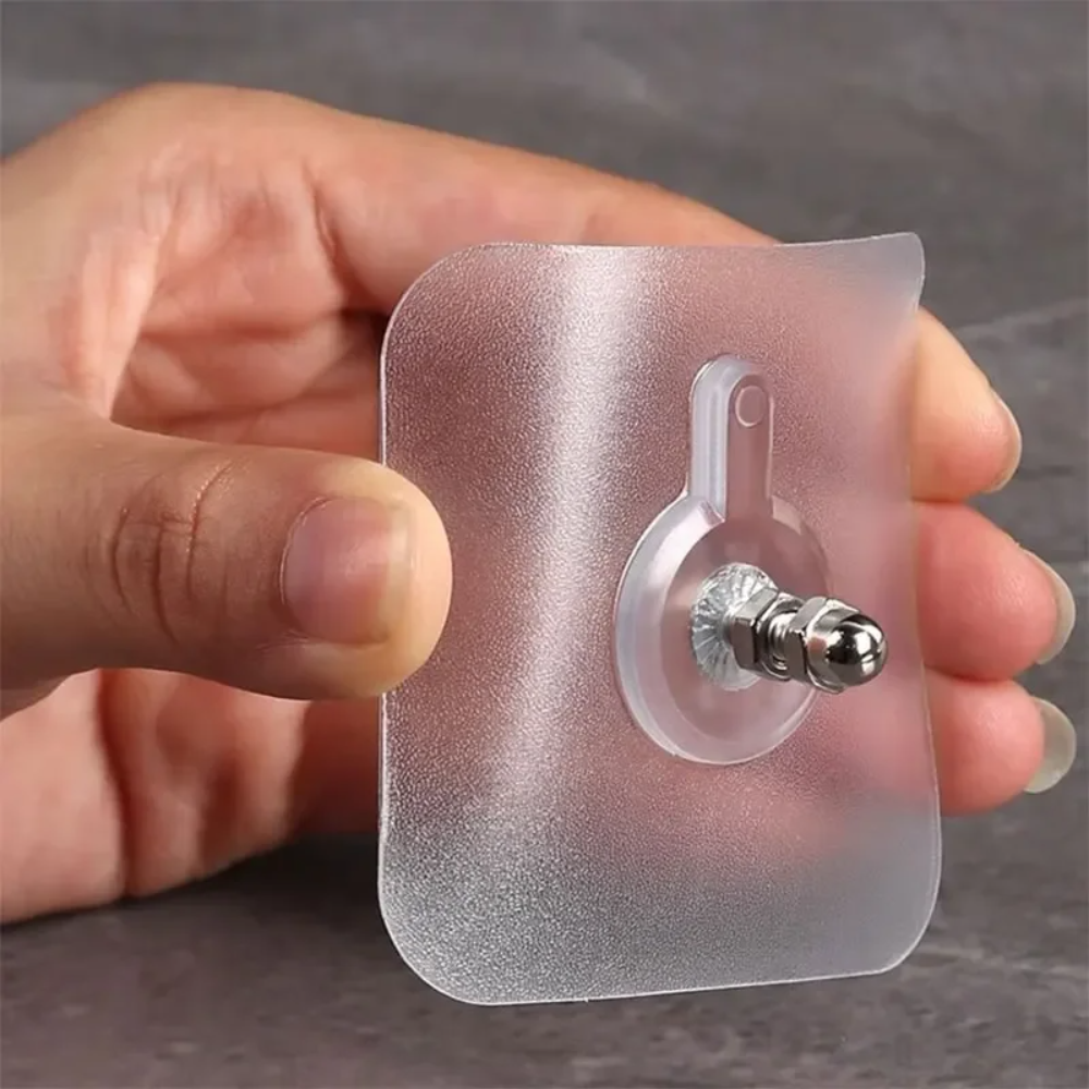 Fastgørelsesvæg Transparent Krog | Op til 5 kg | Uden boring, fugt- og olieafvisende | StickHold