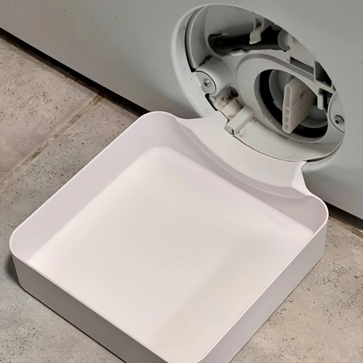 Vassoio universale raccogligocce per lavatrici a carica frontale | Raccoglie le gocce | Plastica resistente | AquaTray