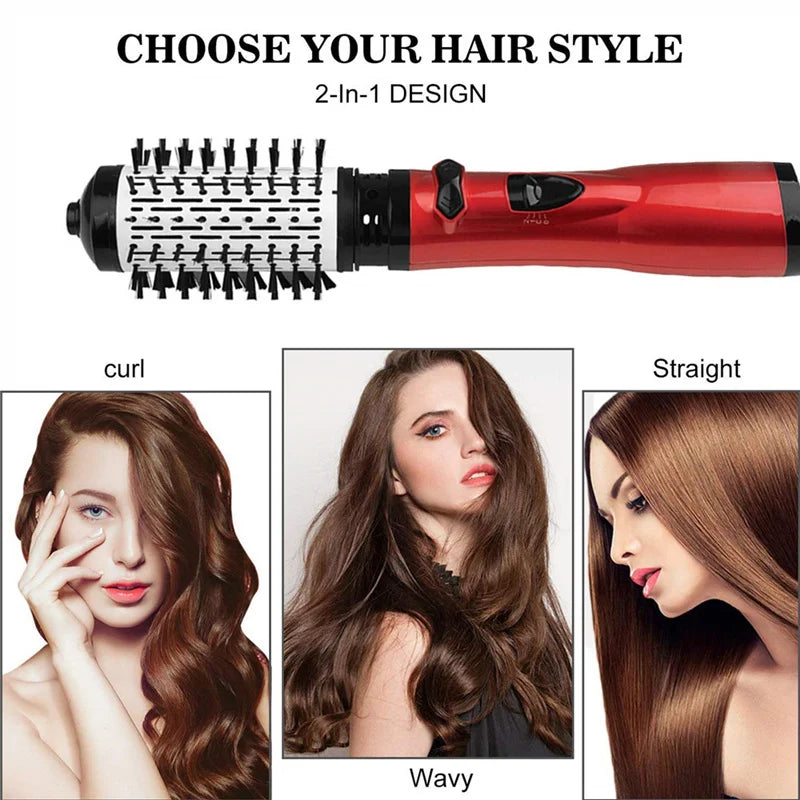 Spazzola rotante 3-in-1, styler e asciugacapelli | Tecnologia antistatica | Per capelli bagnati e asciutti | Lustrowave