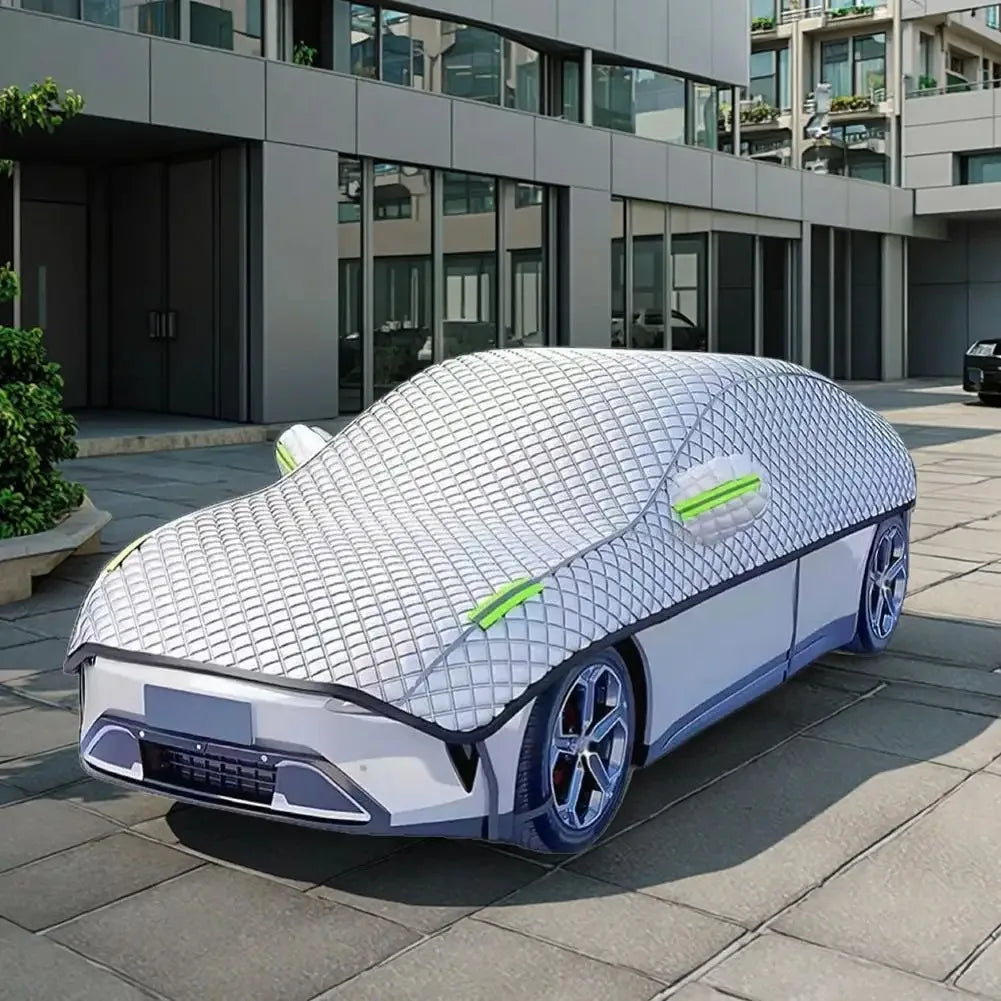 Autoplachta | Krycí plachta na poloviční garáž | Vodoodpudivá, odolná proti UV záření a povětrnostním vlivům | CoverPro