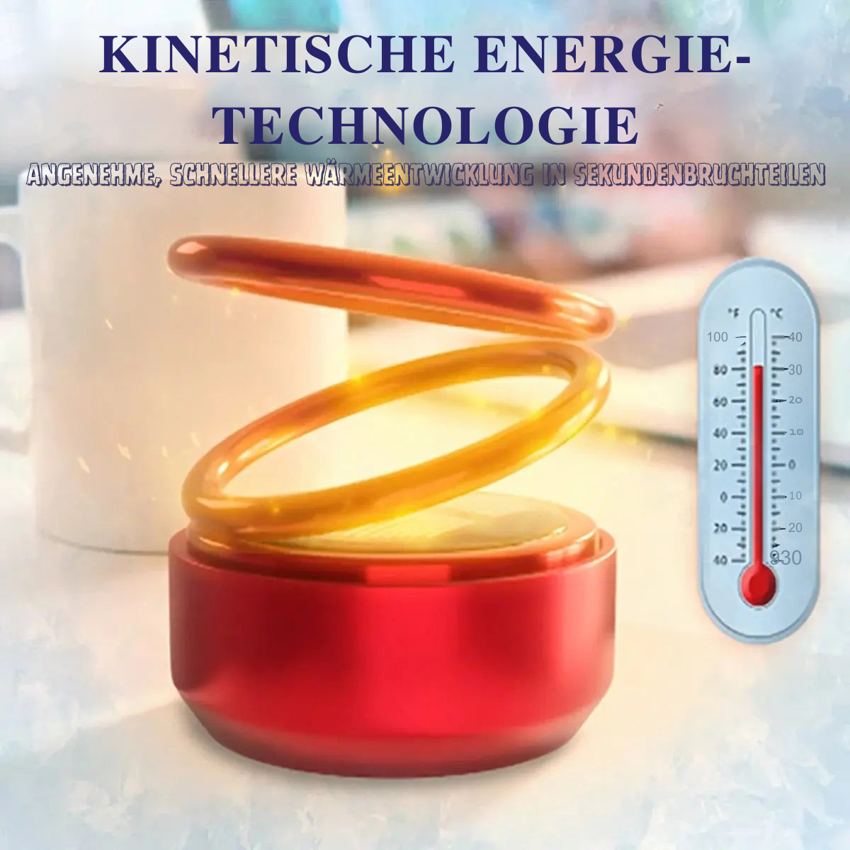 Scheibenenteiser | Solarbetriebene Wärmehilfe fürs Auto | Reduziert Beschlag und Feuchtigkeit | Frostiq