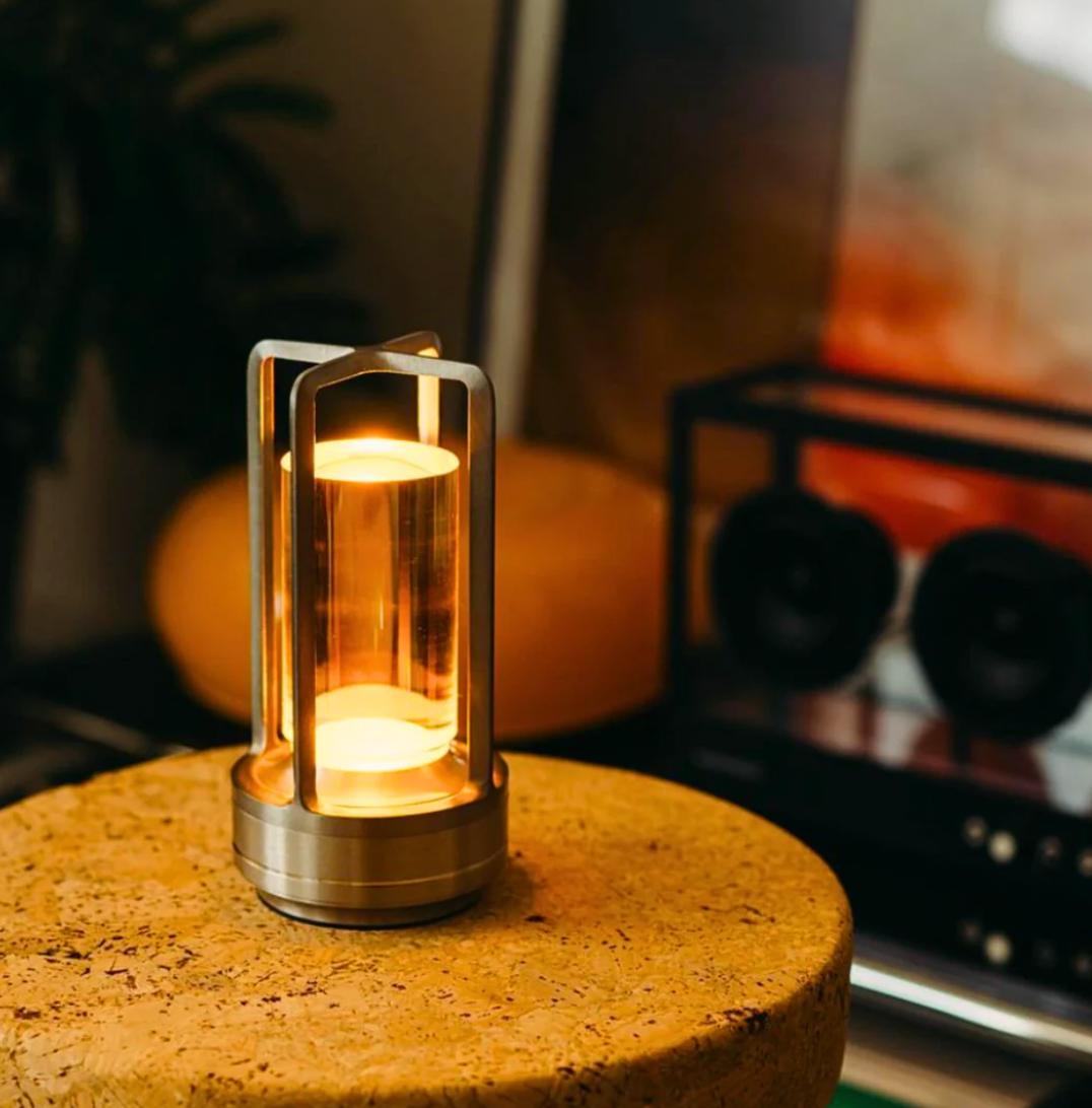 Bezdrátová stolní lampa | Křišťálový design | Stmívání dotykem | CrystalGlow