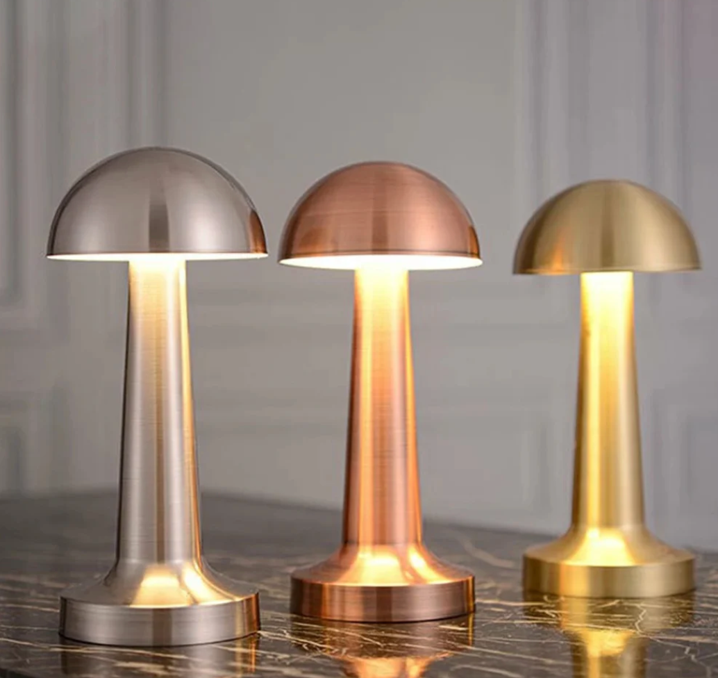 Lampada da tavolo | Design a fungo con 3 colori della luce | Comando touch | AuraMush
