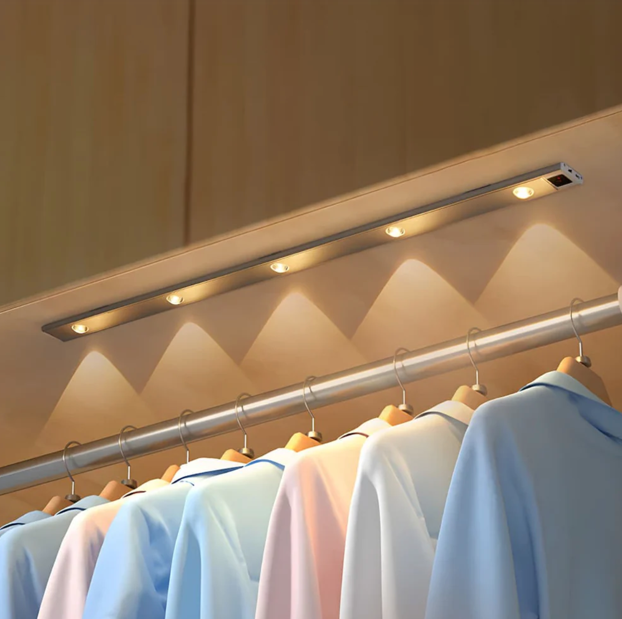 LED Wandleuchte | Bewegungssensor | 3 Lichtfarben, Dimmbar | LumiClip