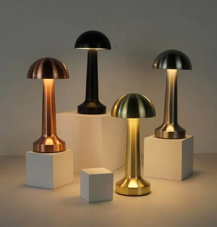 Lampada da tavolo | Design a fungo con 3 colori della luce | Comando touch | AuraMush