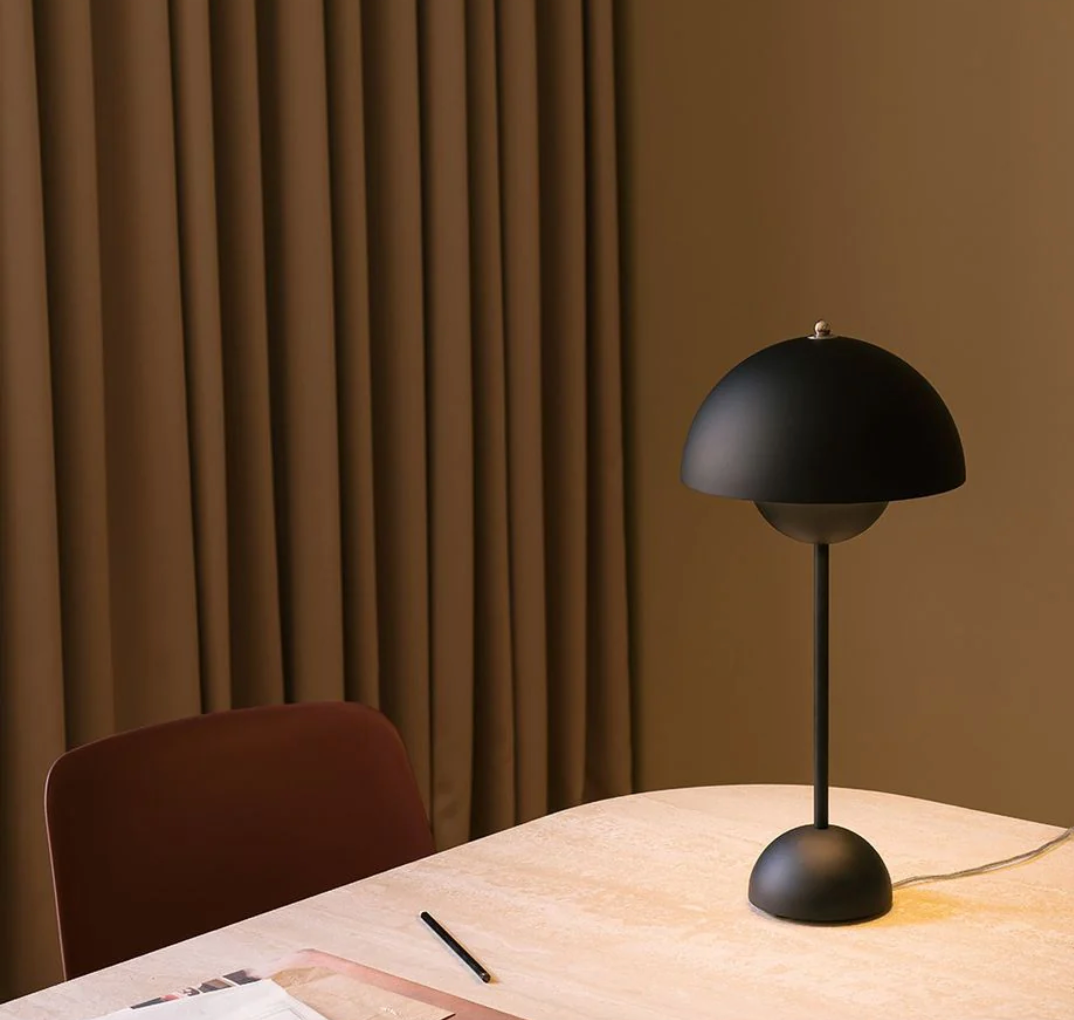 Bezdrátová LED stolní lampa | Retro houbový design | Stmívání dotykem | LumaShade