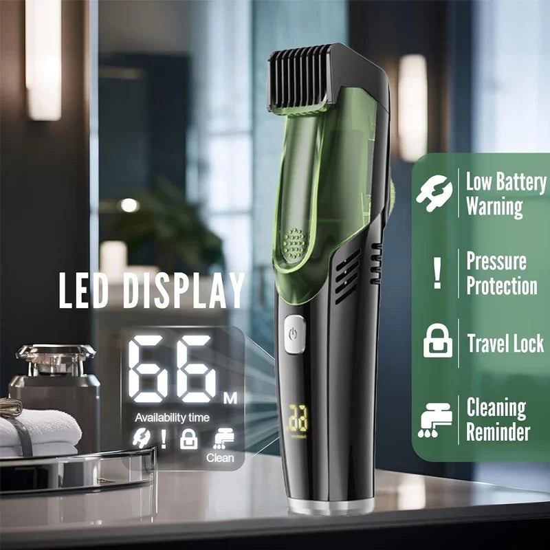 Beard trimmer | Integrated hair catcher & length wheel | Cordless | NeatBeard