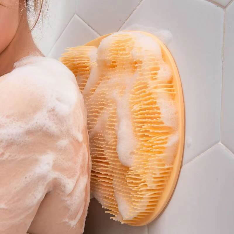 Massageskrubber | Skridsikker med sugekop | 30x25 cm til bruser og badekar | Glidefoam