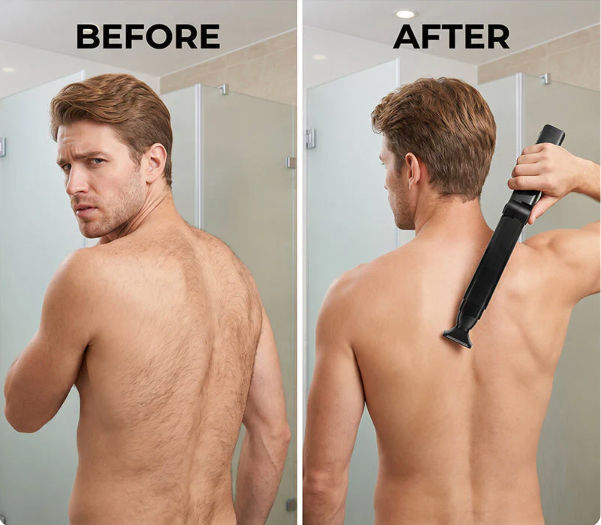 Afeitadora corporal | Para espalda, hombros y cuerpo | compacta y plegable | BackEase