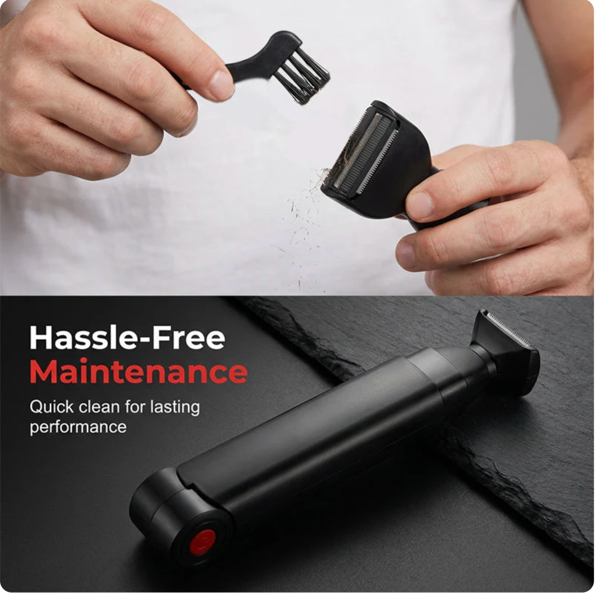 Afeitadora corporal | Para espalda, hombros y cuerpo | compacta y plegable | BackEase