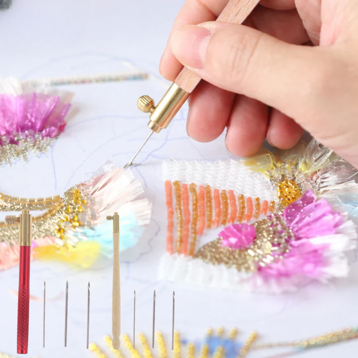 Sticknadel-Set | für Tamburierstickerei | 3 Nadelgrößen | StitchPro