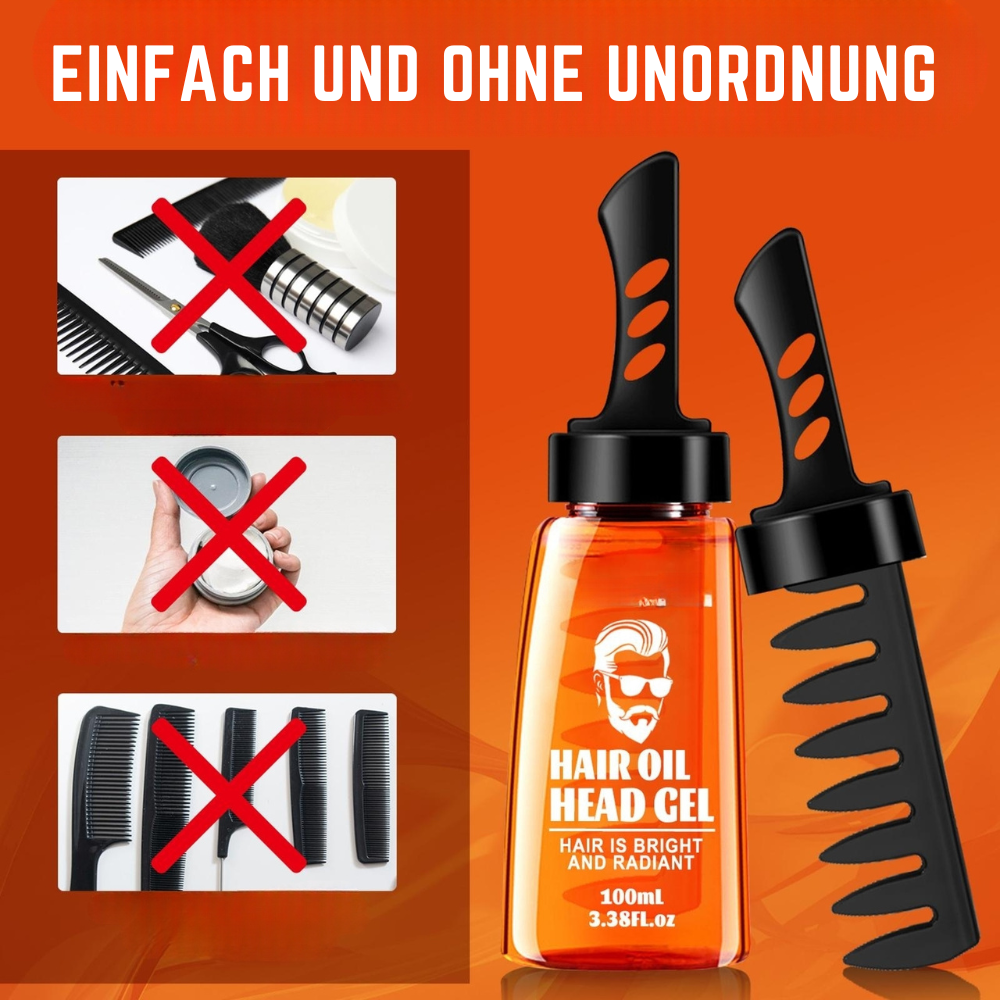 Styling Gel | Nicht fettendes Haaröl Finish | Langanhaltender Halt ohne Rückstände | StyleComb