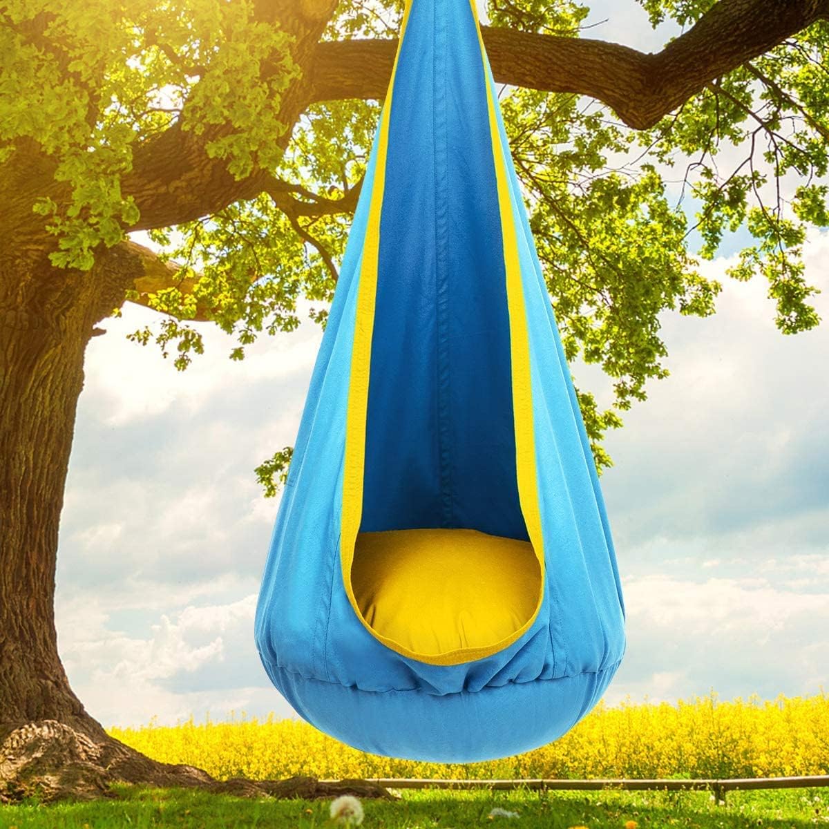 Swing Hängesessel | Hängehöhle | Emütlicher Rückzugsort, mit Sitzkissen | SwingNest