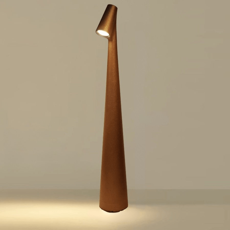 Tischlampe | Drahtlos dimmbare LED | Metallgehäuse | Wiederaufladbarer Akku mit 20 Stunden Laufzeit | Lumora
