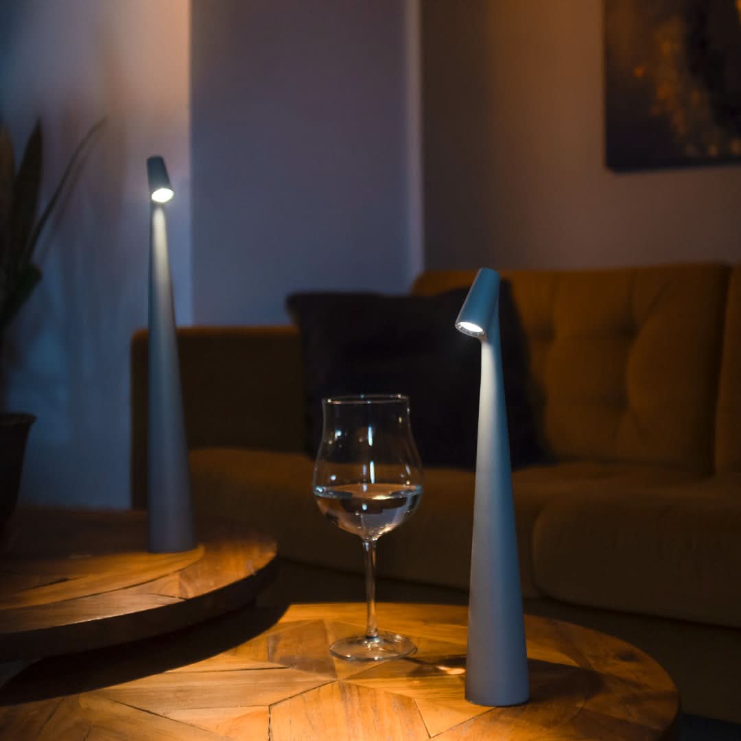 Tischlampe | Kabellose Designer LED | 3-Stufen Touch-Dimmung | Sydney