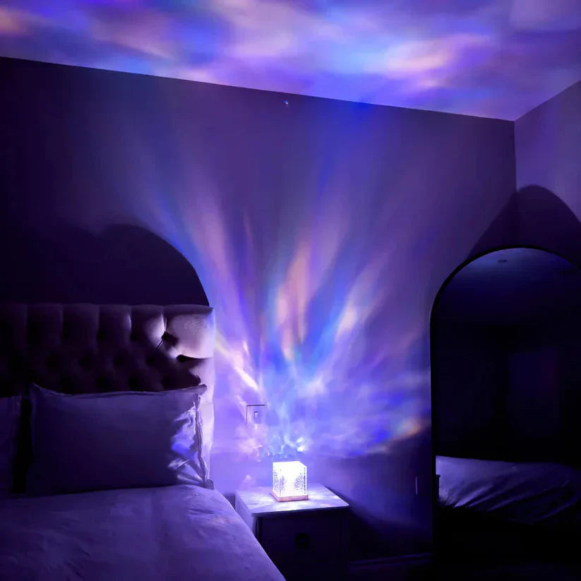 Tischlampe | LED-Stimmungslampe | 16 Farben & Farbwechsel | AuroraCube