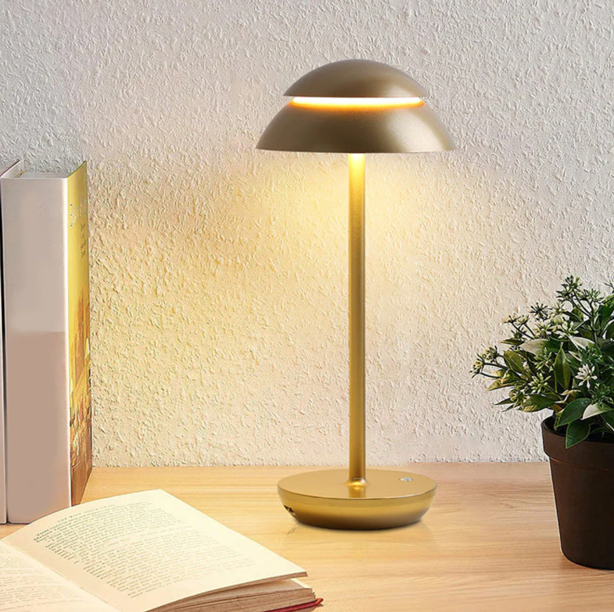 Bordlampe | Svampedesign | Dæmpes via touch | LumaShroom