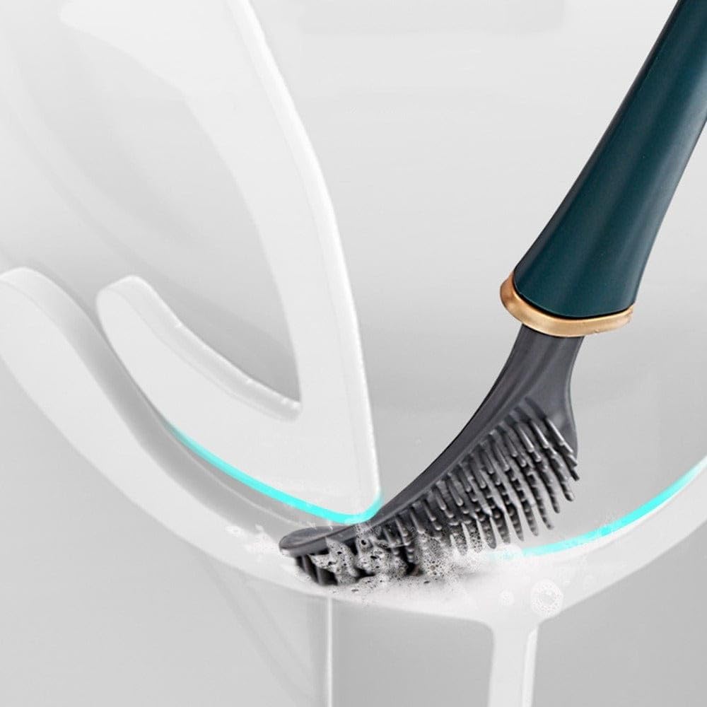 Toilettenreinigerborstel mit Wandhalterung | Abnehmbarer Kopf | Ohne Bohren Möglich | PureSweep