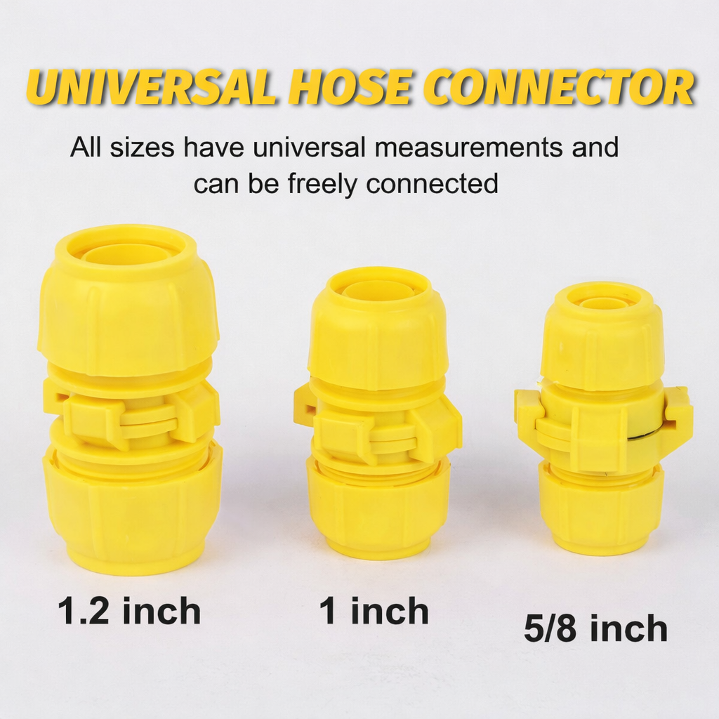 Universal-Schlauchverbinder | Auslaufsichere Dichtung | Universal für Gartenbewässerung | FlowSnap