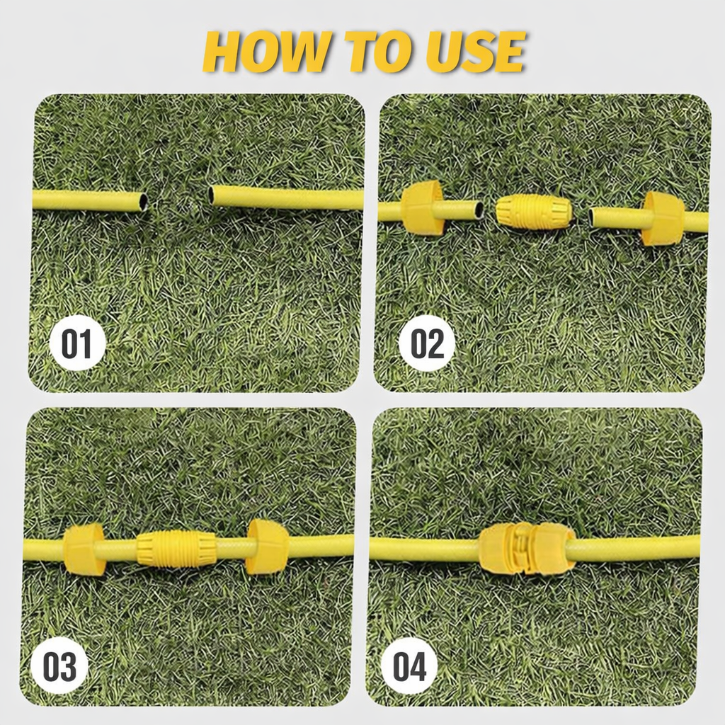 Universal-Schlauchverbinder | Auslaufsichere Dichtung | Universal für Gartenbewässerung | FlowSnap
