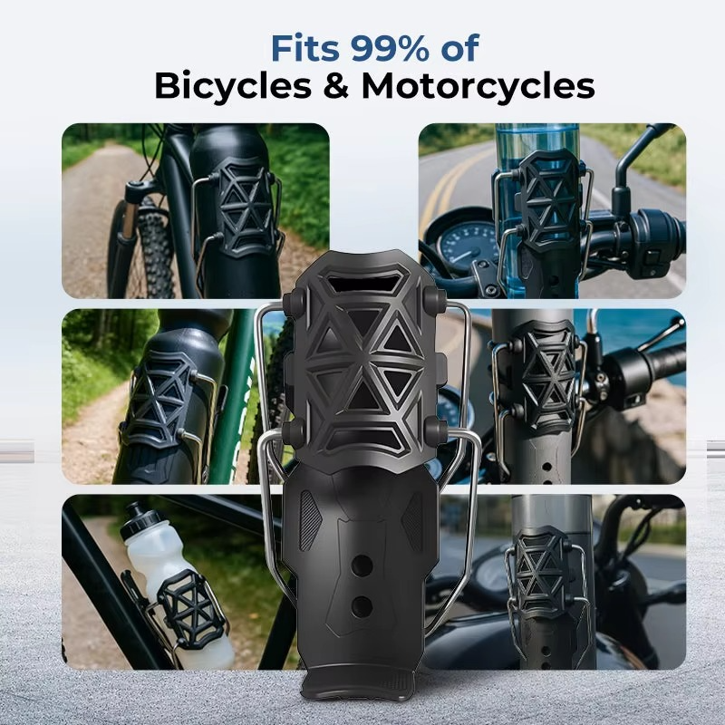 Universeller Wasserflaschenhalter | für Fahrrad & Motorrad | 360° Verstellbar | BottleGrip
