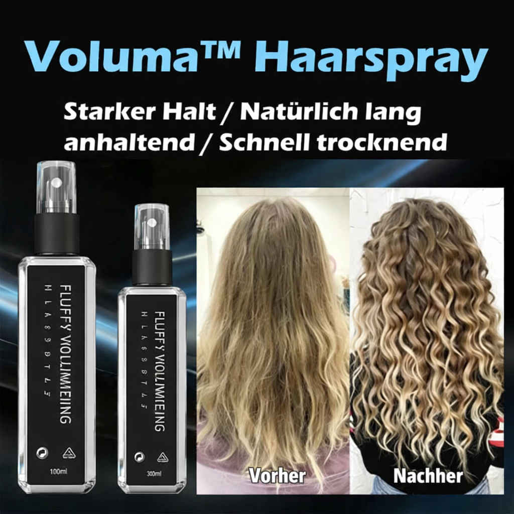 Volumen Haarspray | Extra Starker Halt | Schnell Trocknende Formel | Voluma