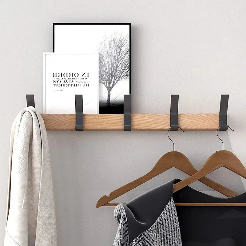 Wandgarderobe | Holz und Metall | Platzsparendes Design | Holmika