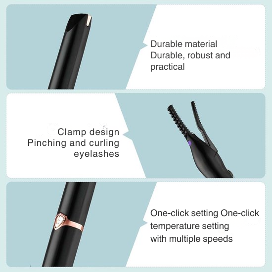 Wimpernzange | Elektrische Wimpernzange | 3 Temperaturstufen | Curluxe