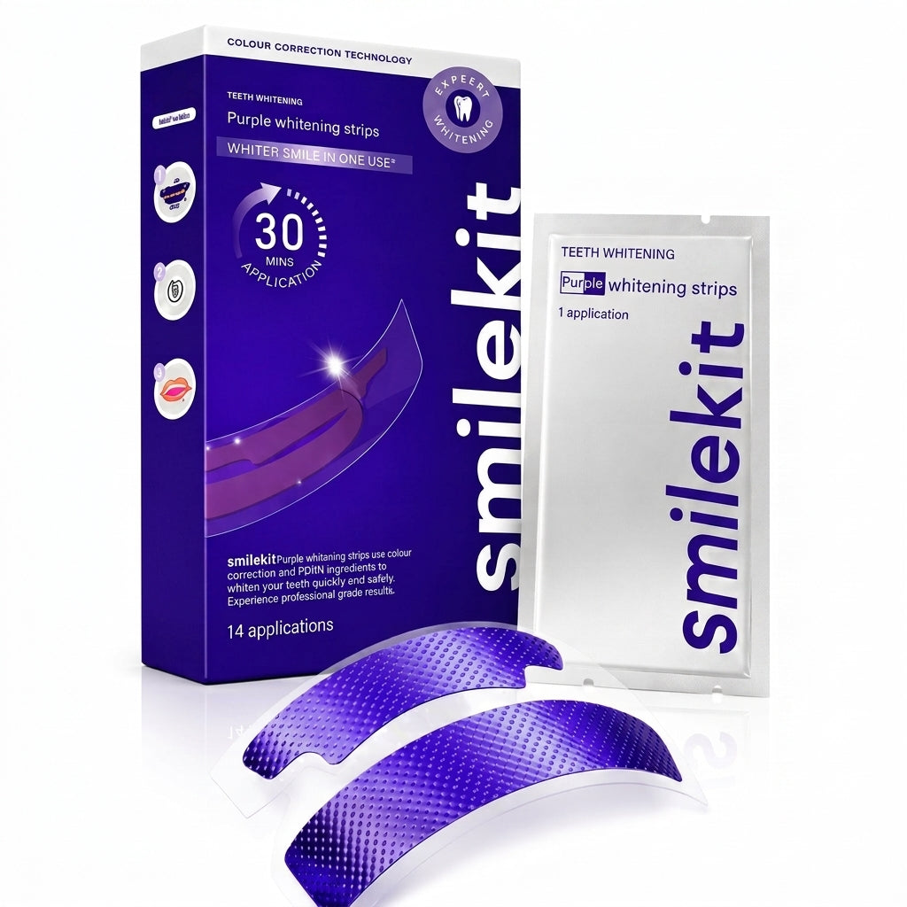 Zahnaufhellungsstreifen | 30 Minuten Anwendung | Flexible Streifen | BrightStrip