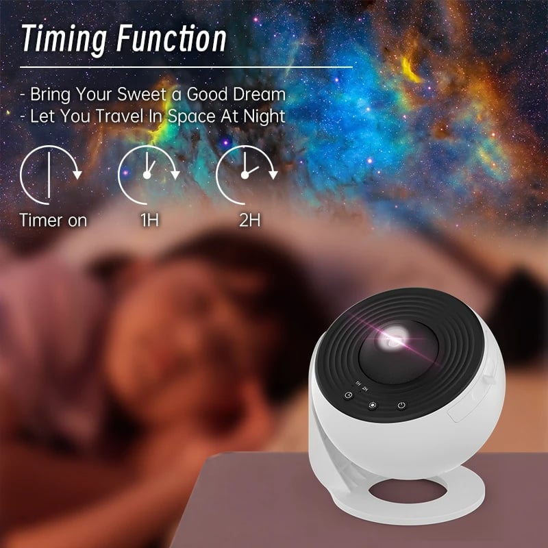 Sky Projector | 360° Rotatable with 12 Projections | HD Image & Bluetooth | Starcove