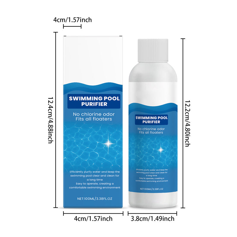 Nettoyant pour piscine | Clarifiant pour l’eau | Rend à nouveau limpide l’eau trouble de la piscine | PoolShine