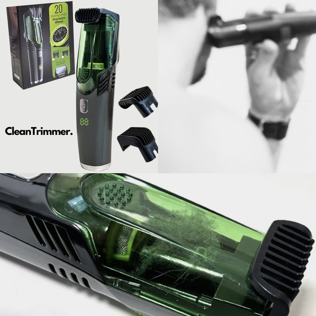 Beard trimmer | Integrated hair catcher & length wheel | Cordless | NeatBeard