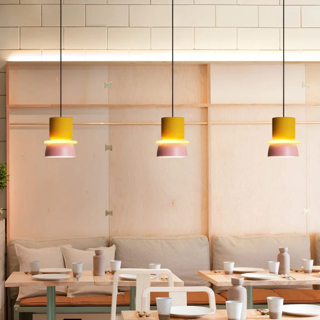 LED-pendellampe | Macaron-look | Varmt lys | Macaroon