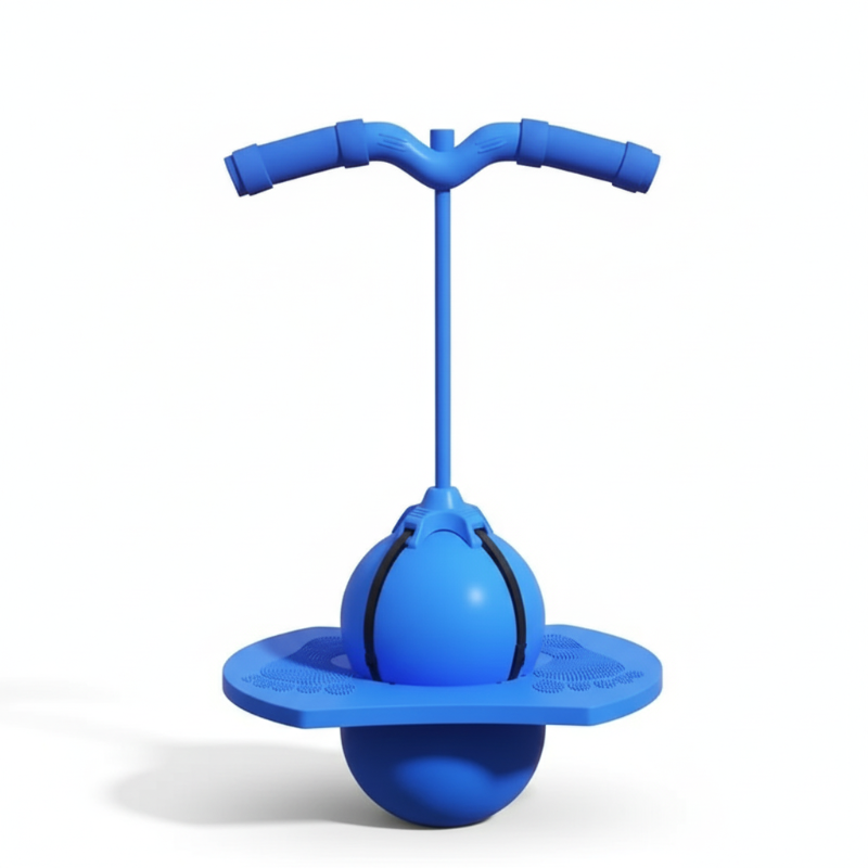 Sprungball | Rutschfeste Plattform & Schaumstoffgriff | Balance & Koordination | JumpForge