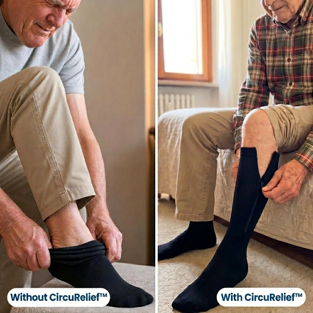 Compression Socks | With Zipper | Breathable & Easy to Wear | FlowEase