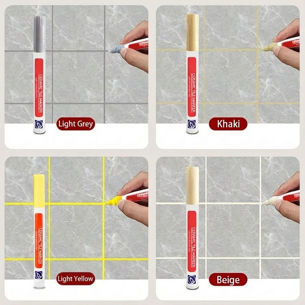 Marker do fug odporny na pleśń i wodę | Zakrywa plamy i przebarwienia | Szybko schnie | SealPen