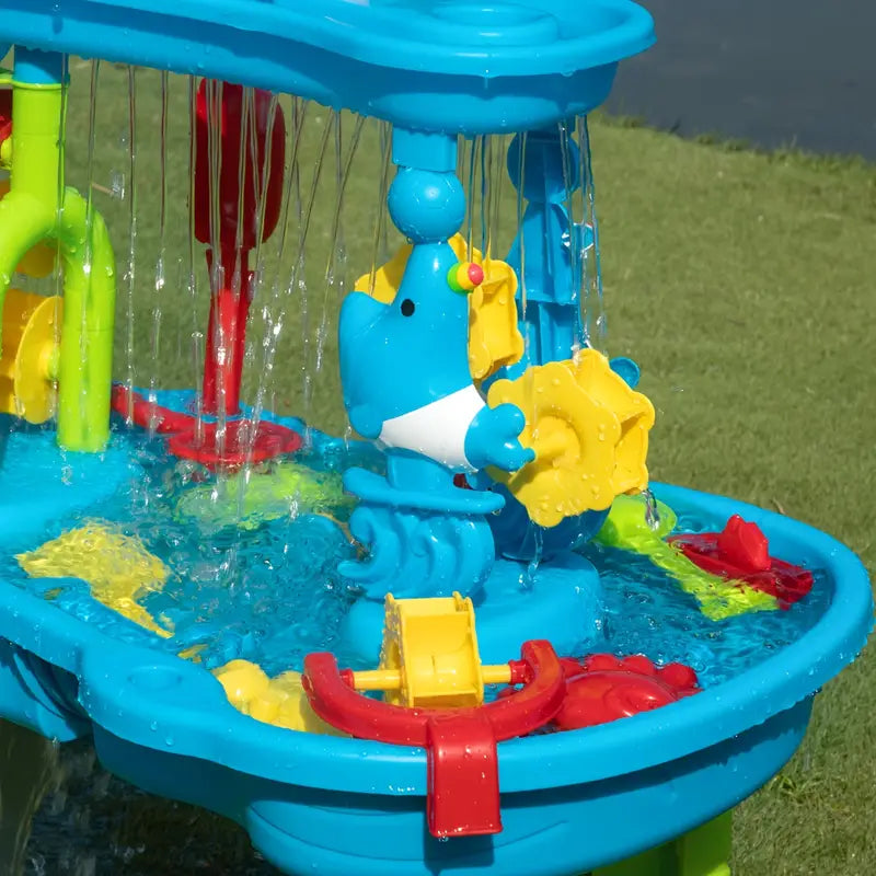 Table de jeu d’eau interactive extérieure | Cascade | avec figurines et accessoires | SplashTable
