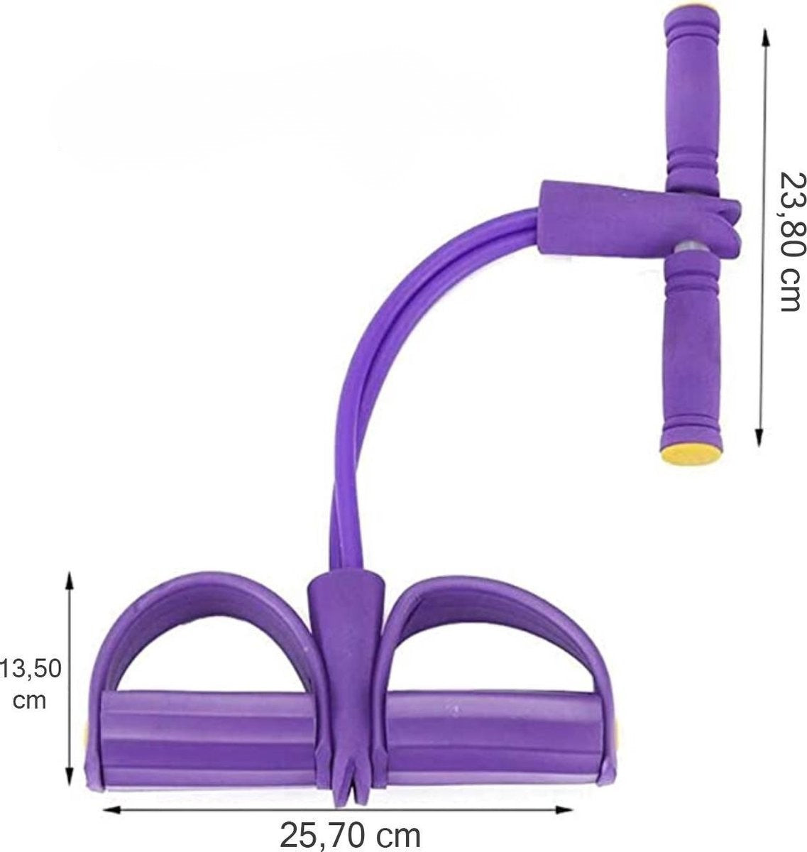 Set benzi de rezistență | Pentru antrenament complet al corpului | Violet și roz | Cu bucle pentru picioare | FlexCore