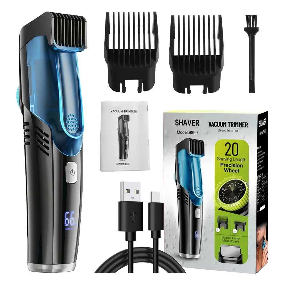 Beard trimmer | Integrated hair catcher & length wheel | Cordless | NeatBeard