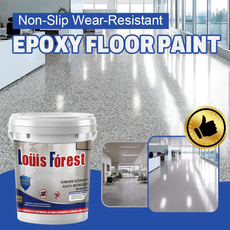 Epoxid-Bodenfarbe | Rutschfest & Wasserfest | für Glänzende, Belastbare Böden | EpoxyGlow