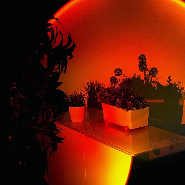 LED-solnedgangslampe | Varmt halolys | Drejeligt hoved | GoldenHour